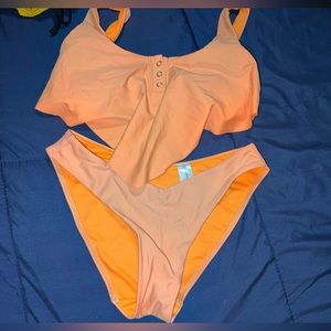 Two Piece Orange Bikini